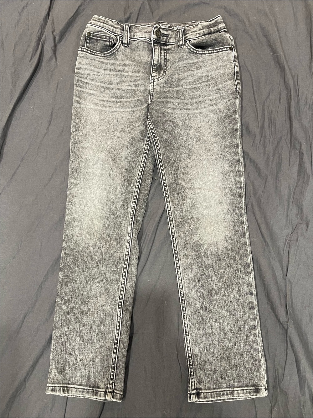 Cat & Jack Girls Gray Slim Jeans